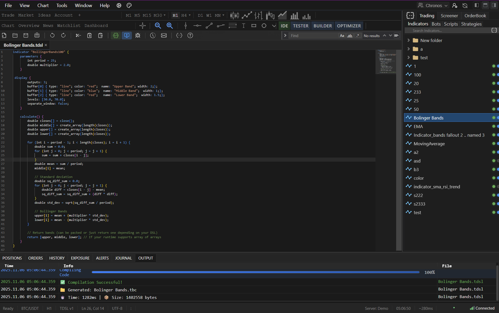 CoreXTrader Strategy IDE